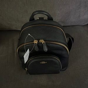 Carrie backpack 23 COACH BLACK, leather almost new, 12” H, 9.5” W, 4”D